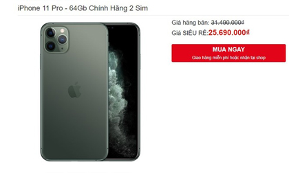 iPhone 11 Pro về giá 25 triệu vẫn không ai mua