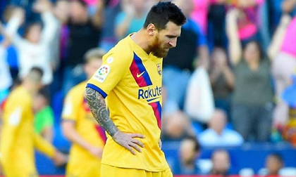 Messi cán mốc 500 bàn, Barca vẫn thua sốc