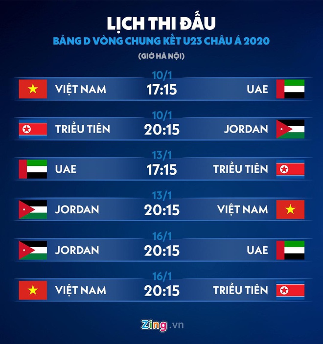Duc Chinh la tien dao Viet Nam dang xem o giai U23 chau A hinh anh 2 lichmoi.jpg