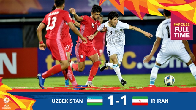 DKVD U23 Uzbekistan bi Iran cam hoa 1-1 trong tran ra quan hinh anh 1 EN1r8jBUwAAdTHl.jpg