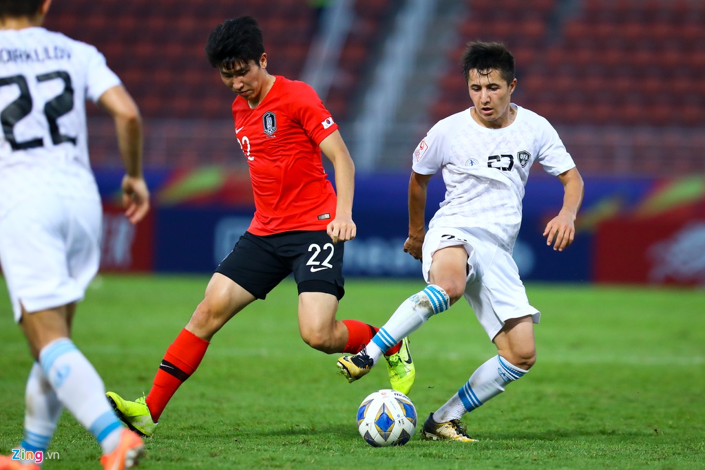 U23 Han Quoc tra mon no da vay Uzbekistan 2 nam truoc hinh anh 1 U23_Han_Quoc_vs_Trieu_Tien_1_zing.jpg