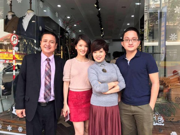 Nghệ sĩ Chí Trung từng có cuộc sống hạnh phúc bên Ngọc Huyền và hai con.  