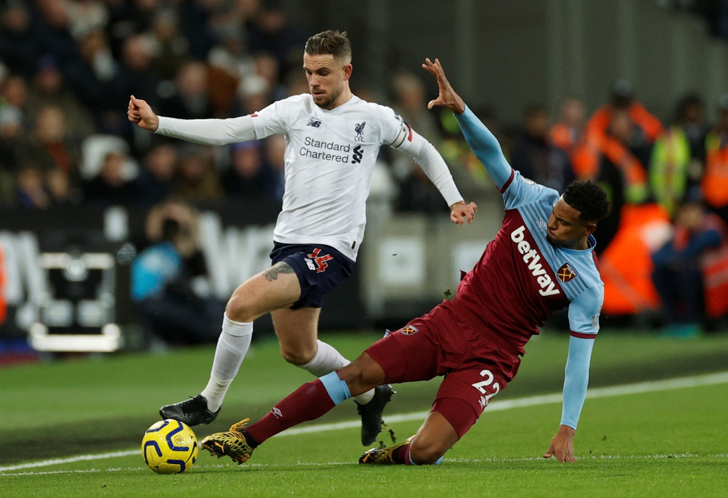 Ky tich lan dau xuat hien trong 127 nam lich su Liverpool hinh anh 1 2020_01_29T195529Z_507652355_RC2VPE96F3LH_RTRMADP_3_SOCCER_ENGLAND_WHU_LIV_REPORT.JPG