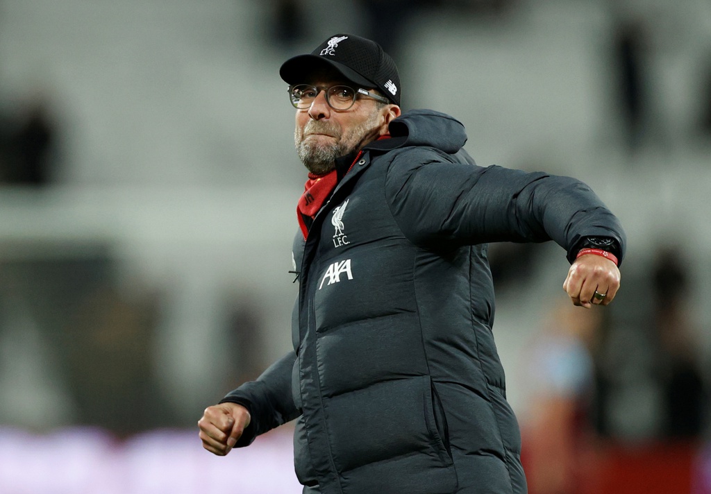 Ky tich lan dau xuat hien trong 127 nam lich su Liverpool hinh anh 8 2020_01_29T214031Z_290639547_RC2XPE930ZJN_RTRMADP_3_SOCCER_ENGLAND_WHU_LIV_REPORT.JPG