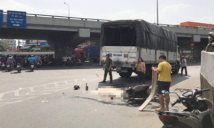 Người phụ nữ đi khám bệnh bị xe tải cán tử vong