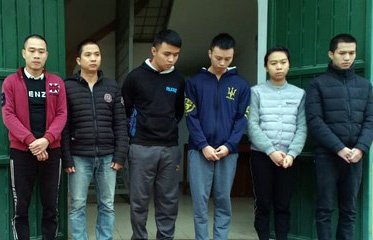 Một số bị can của vụ án. Ảnh: N.H/Zing.vn