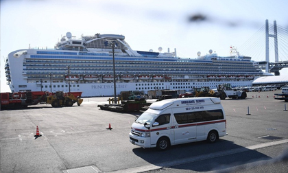 Số ca nhiễm virus corona trên du thuyền Diamond Princess lên tới 174