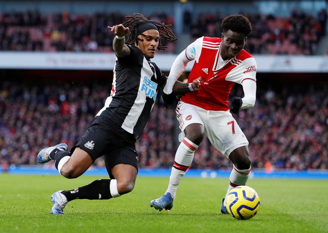 Ha Newcastle, Arsenal chi con cach MU 1 diem hinh anh 1 2020_02_16T164144Z_417784182_RC2S1F9W3APF_RTRMADP_3_SOCCER_ENGLAND_ARS_NEW_REPORT.JPG