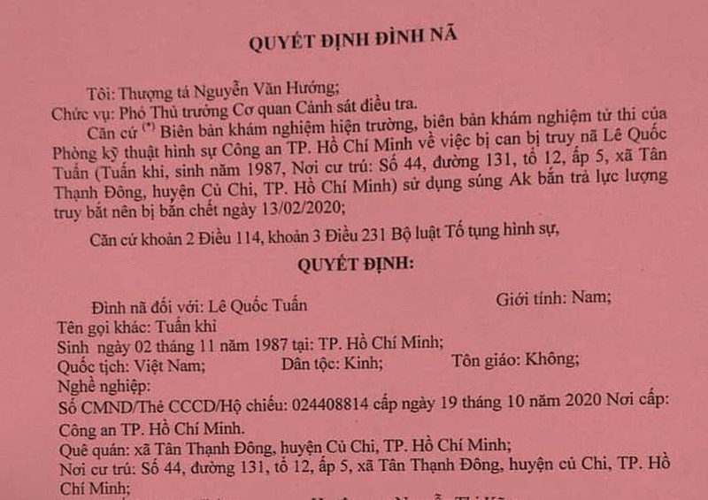 Lý do công an đình nã với Lê Quốc Tuấn - ảnh 2