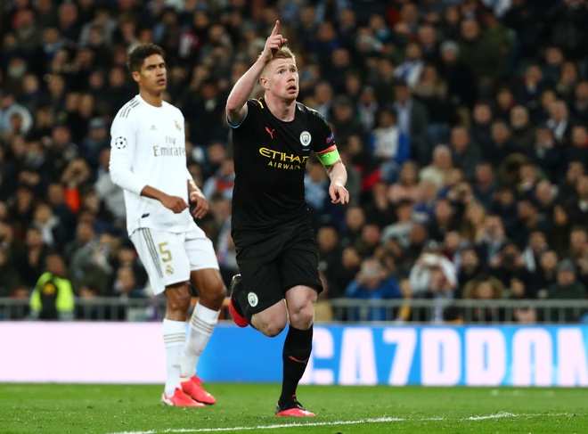 Ghi 2 ban trong 5 phut, Man City loi nguoc dong truoc Real o Bernabeu hinh anh 2 2020_02_26T214450Z_893771248_RC2L8F970W1K_RTRMADP_3_SOCCER_CHAMPIONS_MAD_MCI_REPORT.JPG