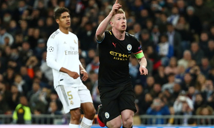 Ghi 2 bàn trong 5 phút, Man City lội ngược dòng trước Real ở Bernabeu