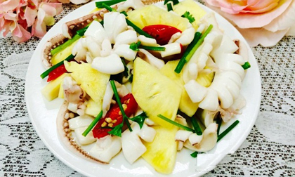 Mẹo làm món mực xào dứa chua ngọt thơm ngon đậm đà, ăn một lần là nhớ mãi