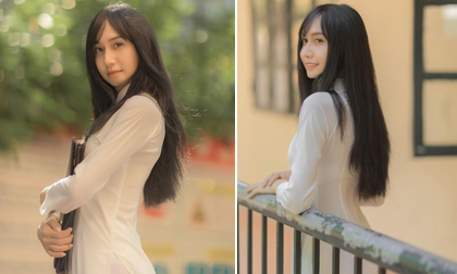 Hiện thực hóa ước mơ ngày bé, Lynk Lee xinh đẹp dịu dàng trong tà áo dài trắng
