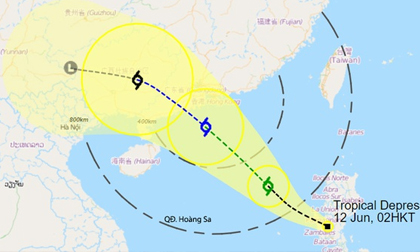 Áp thấp nhiệt đới giật cấp 9, có thể mạnh thành bão đầu tiên năm 2020