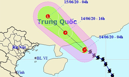 Bão số 1 giật cấp 11, Hà Nội mưa to