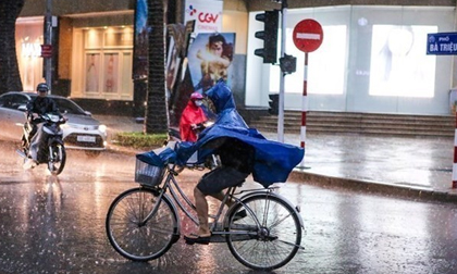 Thời tiết ngày 15/6: Mưa to và dông lớn ở khu vực Bắc Bộ, Bắc Trung Bộ