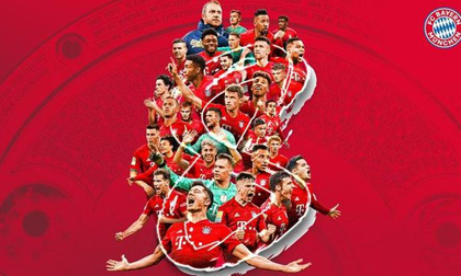 Bayern Munich tạo nên lịch sử với chức vô địch Bundesliga lần thứ 8 liên tiếp