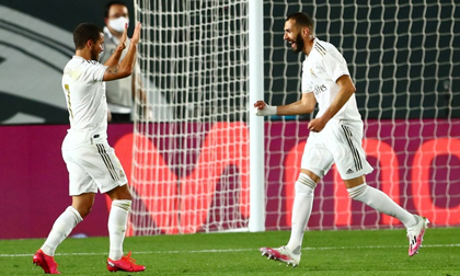 Hazard, Benzema chơi ăn ý giúp Real nhấn chìm Valencia