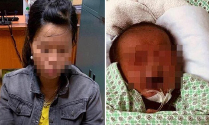 Bé sơ sinh bị mẹ đẻ bỏ dưới hố ga phải thở máy trở lại do phổi trái đã xẹp