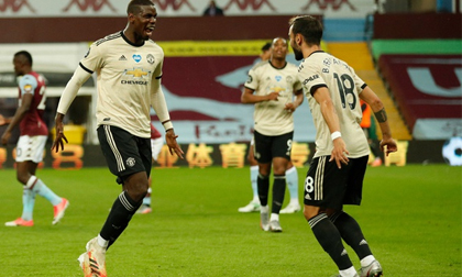 Aston Villa 0-3 Man Utd: 'Quỷ đỏ' thăng hoa