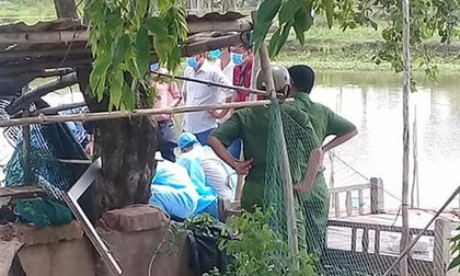 Chị gái tá hỏa phát hiện em trai tử vong ở vuông tôm, trên cơ thể có nhiều vết chém
