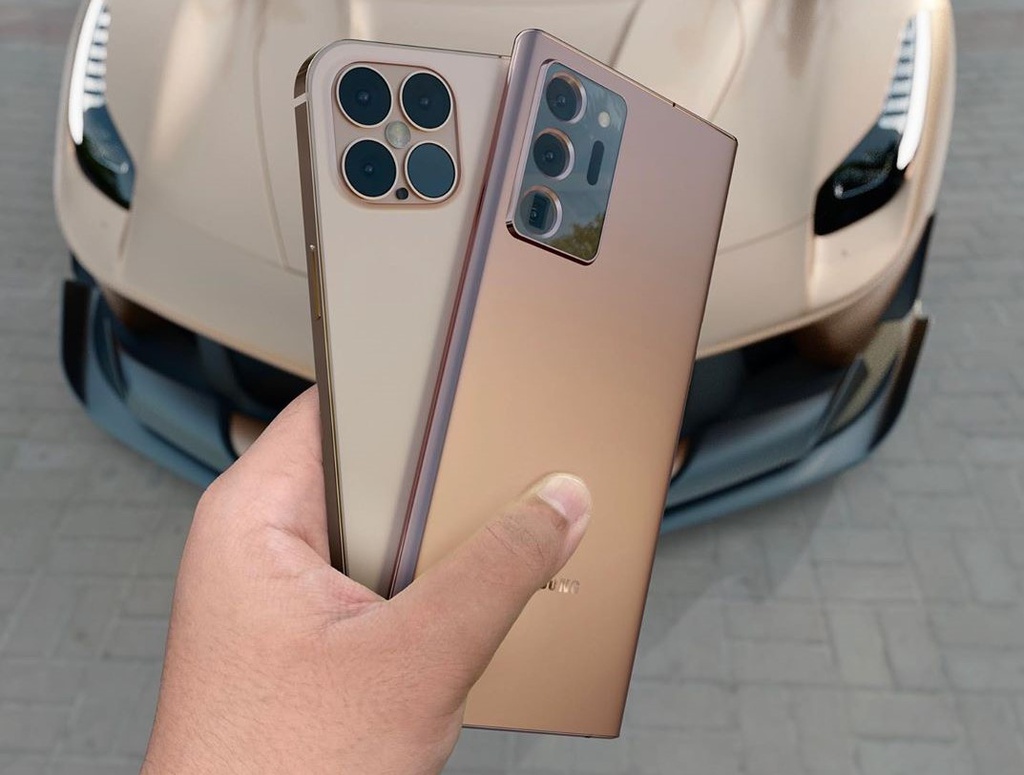 iPhone 12 Pro đối đầu với Galaxy Note20 Ultra trong bộ ảnh concept - 1