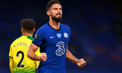 Giroud ghi bàn duy nhất, Chelsea tạm cắt đuôi MU và Leicester trong cuộc đua Top 4