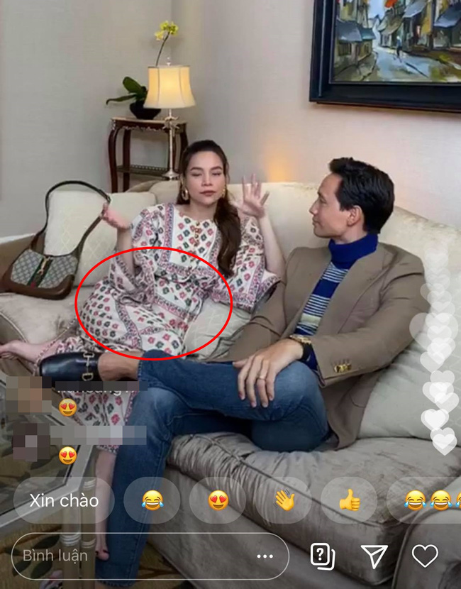 Vóc dáng bầu 5 tháng của Hồ Ngọc Hà được phản ánh thật nhất qua livestream