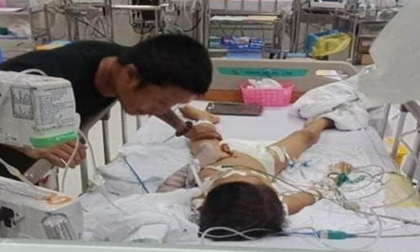 Bé 7 tuổi hôn mê sâu sau mổ lấy đinh nẹp xương đã mất