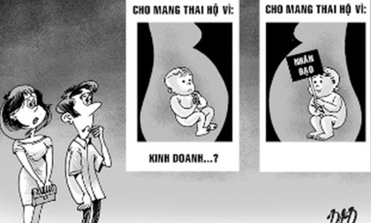 Mang thai hộ vì mục đích thương mại bị phạt đến 10 triệu đồng