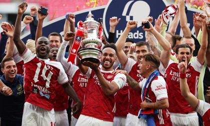 Người hùng Aubameyang rực sáng, Arsenal lên ngôi vô địch FA Cup