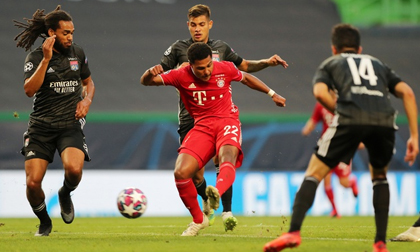Gnabry lập cú đúp đưa Bayern vào chung kết Champions League