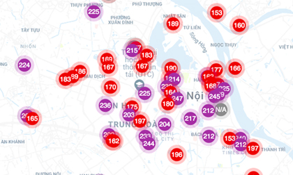 Hà Nội sáng nay lại lọt top 10 thành phố ô nhiễm không khí nhất thế giới