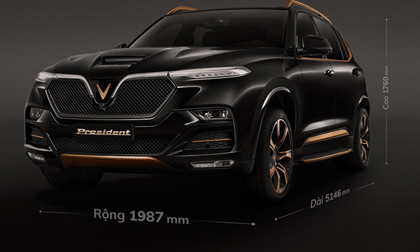VinFast President liên tục ‘nhá hàng’ trước giờ G: Kích thước lớn, động cơ khủng, nội thất khác hẳn Lux SA2.0