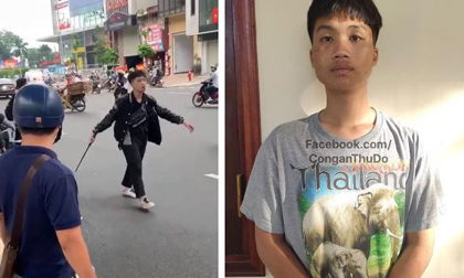 Tạm giữ hình sự nam thanh niên 17 tuổi đập phá xe máy trên đường Trường Chinh sau va chạm với bà bầu