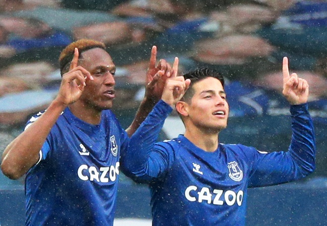 James Rodriguez lập cú đúp đưa Everton trở lại ngôi đầu - 2