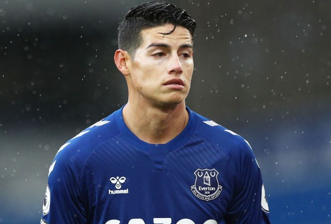 James Rodriguez lập cú đúp đưa Everton trở lại ngôi đầu