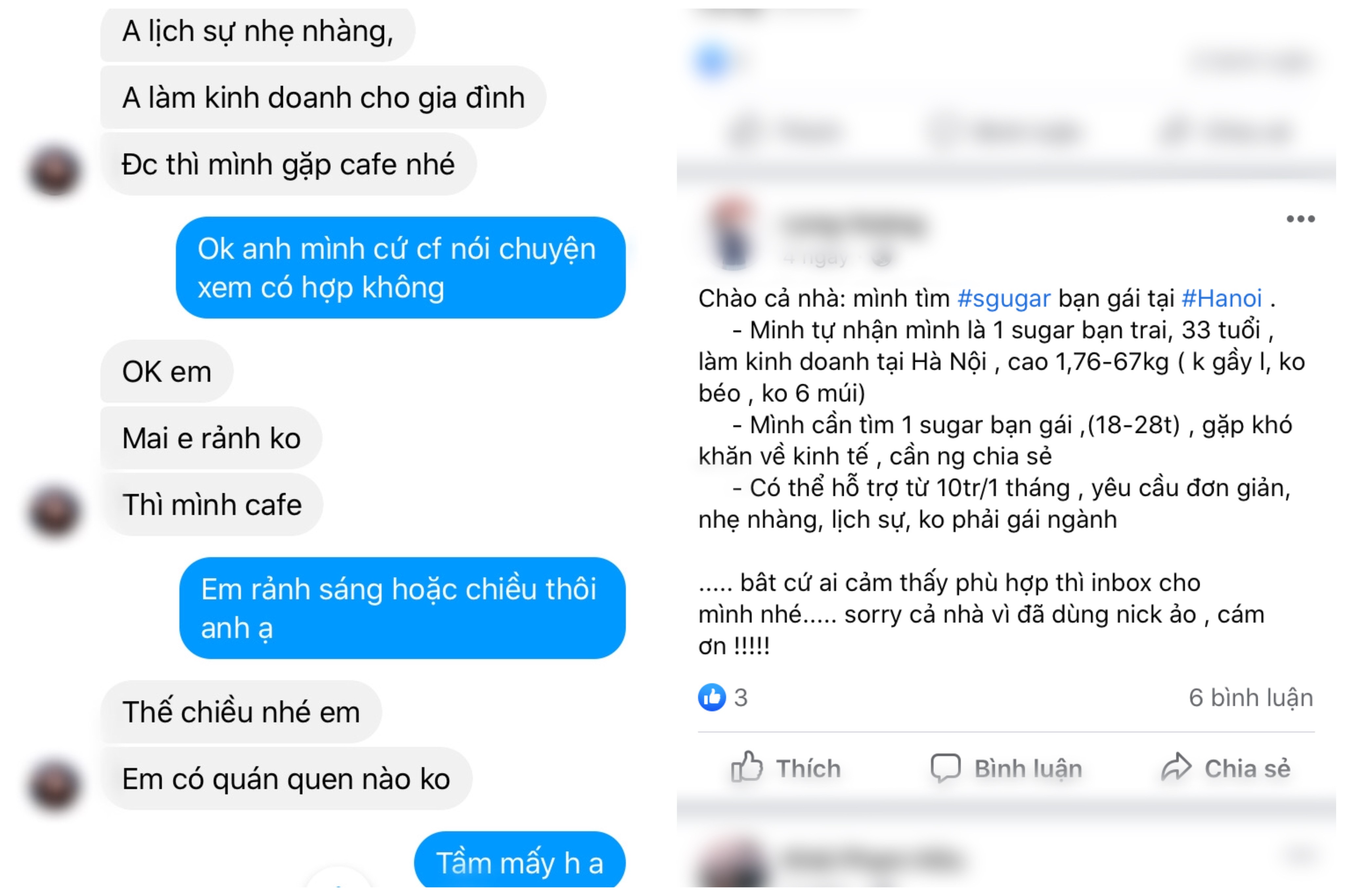 'Bóng ma bố nuôi Sugar Daddy': Trơ trẽn gạ 'sex thử' và 'điều khoản chung thủy'
