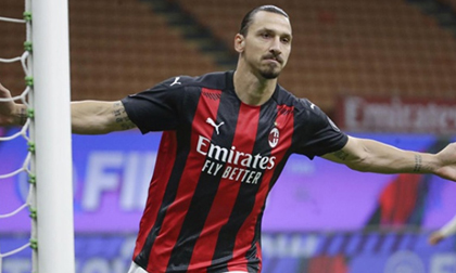 Ibrahimovic lập cú đúp, AC Milan giữ vững mạch bất bại