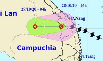 Nóng: Bão số 9 suy yếu thành áp thấp nhiệt đới với tâm đang ra khỏi nước ta