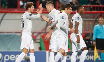 Bayern tiếp tục phong độ hủy diệt, thắng trận thứ 13 liên tiếp tại Champions League