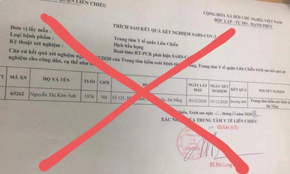 Đà Nẵng: Nữ điều dưỡng sửa, phát tán kết quả xét nghiệm Covid-19 của đồng nghiệp lên mạng xã hội