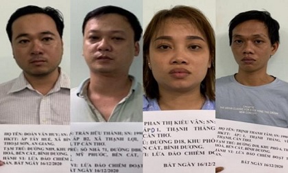 Bắt nhóm đối tượng làm giả nhiều sổ đỏ, lừa đảo gần 13 tỷ đồng ở Bình Dương