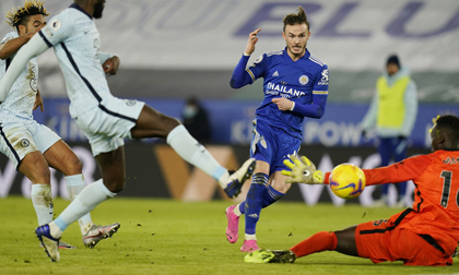 Hạ gục Chelsea, Leicester soán ngôi đầu Ngoại hạng Anh