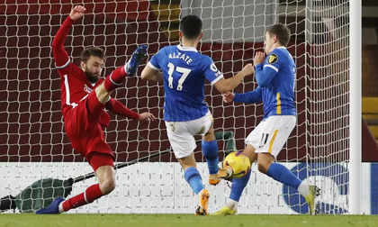 Quật ngã Liverpool ở Anfield, Brighton gây sốc sân cỏ Ngoại hạng Anh