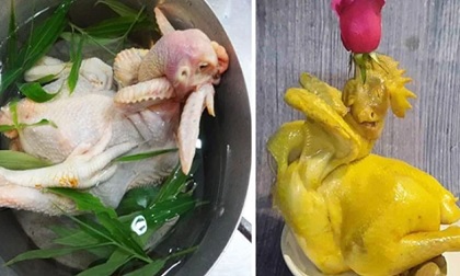 Luộc gà cúng cánh tiên vừa ngon vừa đẹp, mẹ chồng cũng phải gật gù khen