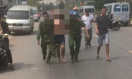 Chơi ma túy xong, thanh niên vác dao đi chém người, ôtô, xe máy
