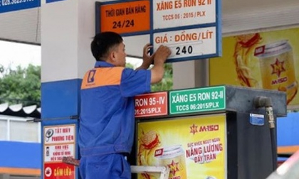 15h chiều nay, giá xăng tiếp tục tăng