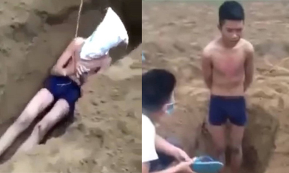 Hình phạt nào cho 13 đối tượng lột đồ, chôn sống nam thanh niên 17 tuổi rồi quay clip?