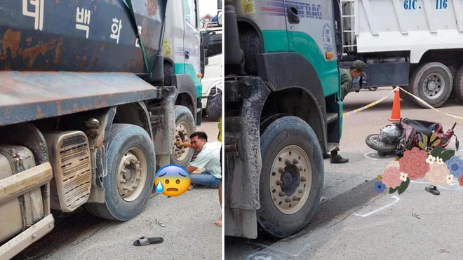 Quặn lòng cảnh người cha gào khóc đau đớn bên thi thể con trai 6 tuổi bị xe ben cán trúng - Ảnh 1. Quặn lòng cảnh người cha gào khóc đau đớn bên thi thể con trai 6 tuổi bị xe ben cán trúng - Ảnh 1.